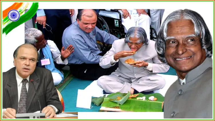 سابق صدرجمہوریہ اے پی جے عبدالکلام مرحوم کے ساتھ ایس ایم خان
