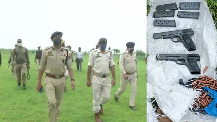 راج پورہ سیکٹر میں سرحد کے قریب ہتھیار برآمد