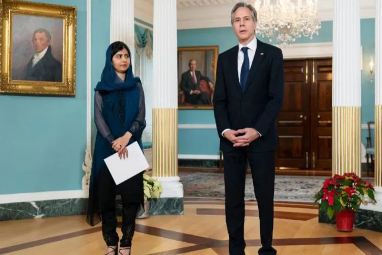 افغان خواتین کے حقوق کی واپسی : ملالہ کی بلنکن سے ملاقات