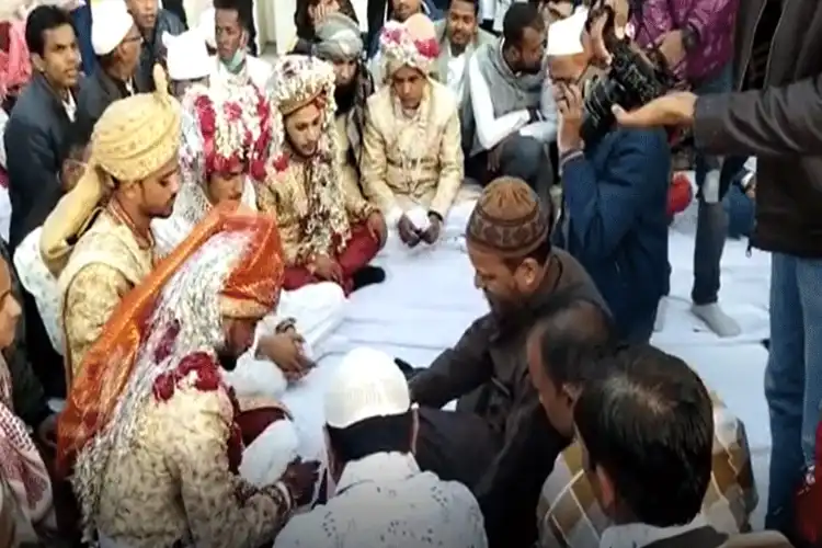 فرقہ وارانہ ہم آہنگی کی مثال بن گئی ،اجتماعی شادی کی تقریب

