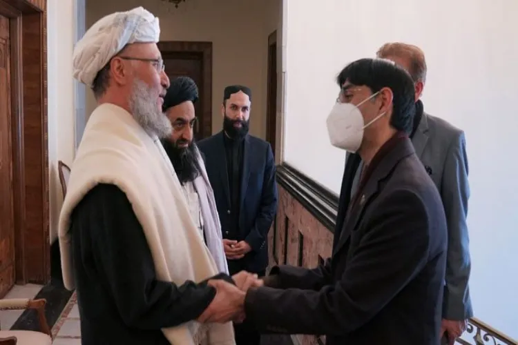 کابل : معید یوسف کی نائب وزیراعظم عبدالسلام حنفی سے ملاقات