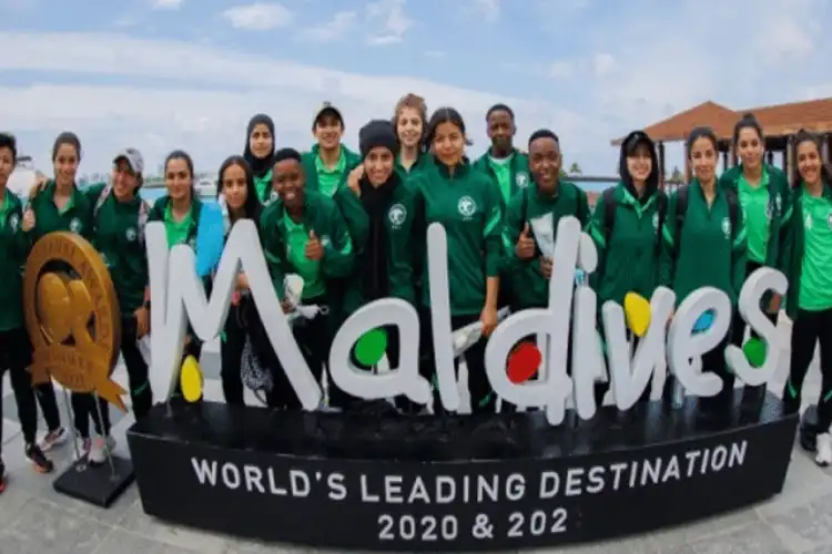 سعودی عرب کی خواتین فٹبال ٹیم مالدیپ میں

