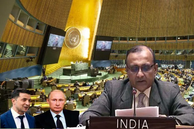 سلامتی کونسل: ہندوستان نے کہا  روس-یوکرین  سفارت کاری پر واپس جائیں