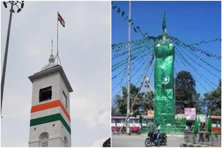 کرناٹک:کلاک ٹاورسےاسلامی جھنڈاہٹاکرلہرایا گیا ترنگا 