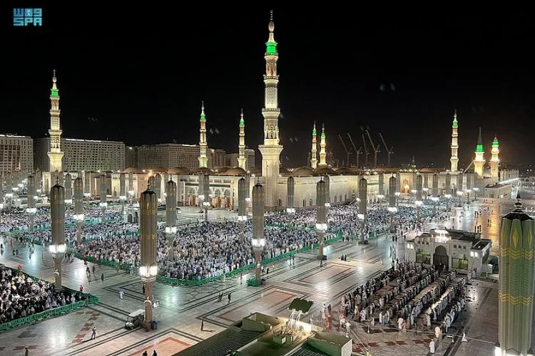 رمضان کے پہلےعشرے میں 60 لاکھ زائرین کی مسجد نبوی میں آمد