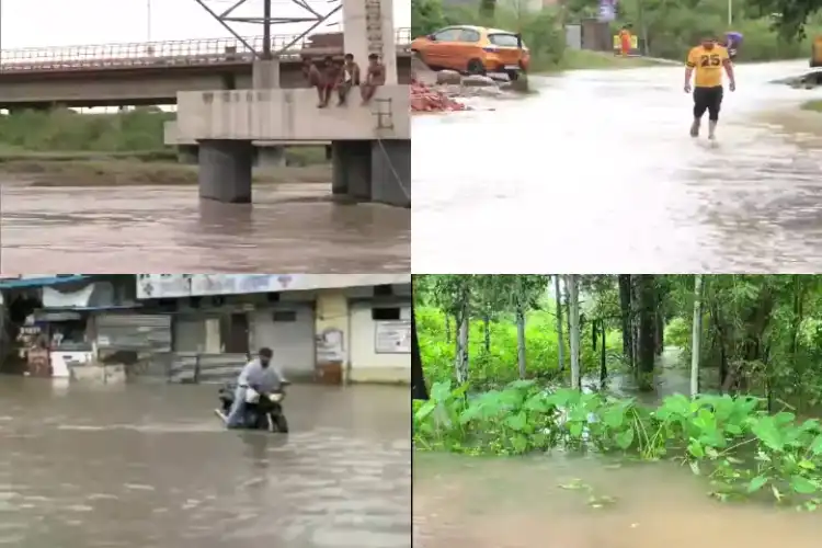 ملک کے کئی حصوں میں موسلادھار بارش اور سیلاب

