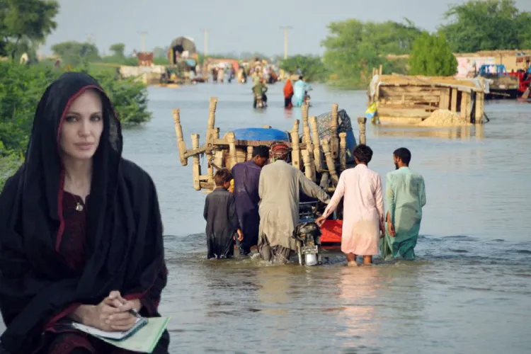 انجلینا جولی:پاکستان کے  سیلاب متاثرین کی مدد کے لیے دورہ کریں گی 
