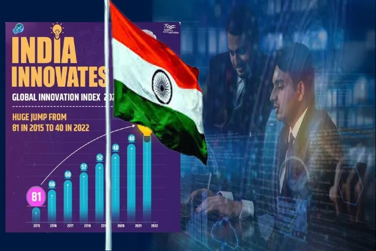 عالمی اختراعی درجہ بندی:ہندوستان 40ویں نمبر پر۔ 7 سالوں میں 41 پائیدانوں کی چھلانگ