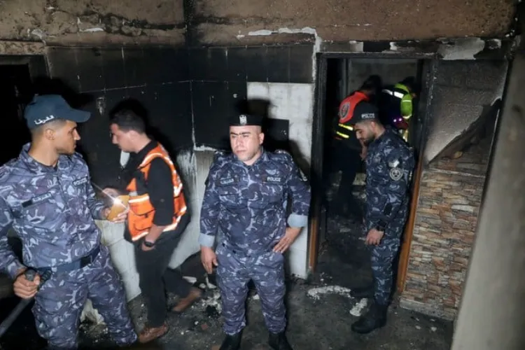 غزہ : رہائشی عمارت میں آتشزدگی، سات بچوں سمیت 21 ہلاک