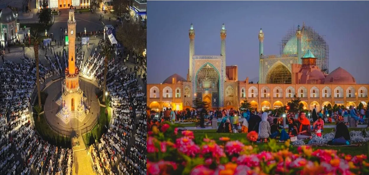 دنیا میں افطاری کے خوبصورت مناظر