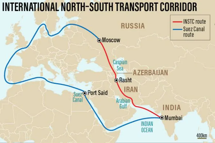   صرف 162 کلومیٹر کی ریلوے لائن: ہندوستان، ایران، روس، آذربائیجان اور دیگر ممالک کو جوڑ دے گی