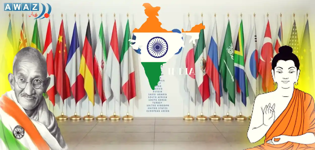  بدھ اور گاندھی کی تعلیمات ہیں  ہندوستان کی خارجہ پالیسی کی بنیاد