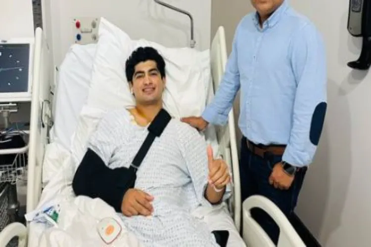 نسیم شاہ کے کندھے کی سرجری 