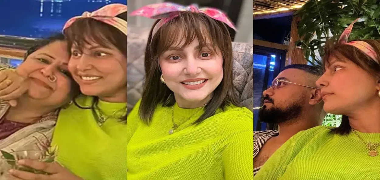بوائے فرینڈ اور ماں کے ساتھ گوا میں چھٹیاں منا رہی ہیں حنا خان