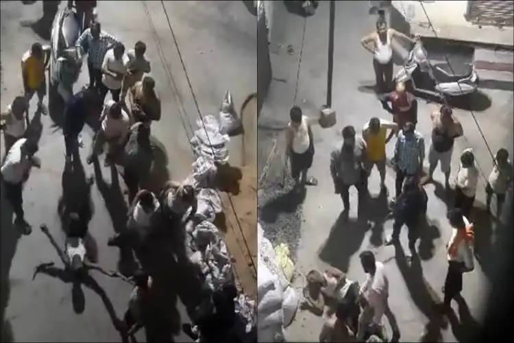 گوشت لے جانے والی گاڑی میں آگ لگا دی،4کی ماب لنچنگ