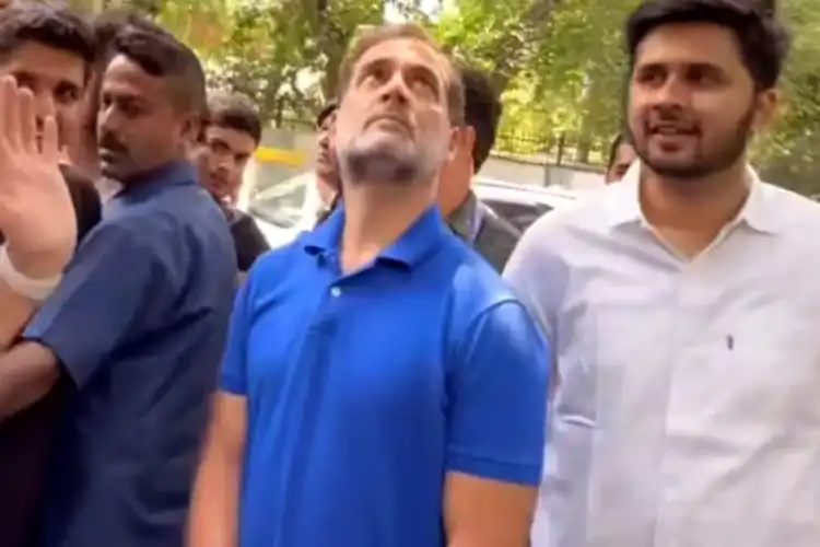 راہل گاندھی نے نہرو پلیس کا دورہ کیا