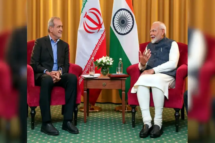 پی ایم مودی نے ایرانی صدر سے گفتگو کی
