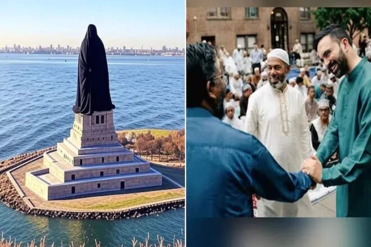 نیویارک: مجسمہ آزادی برقع پوش کیوں بن گیا