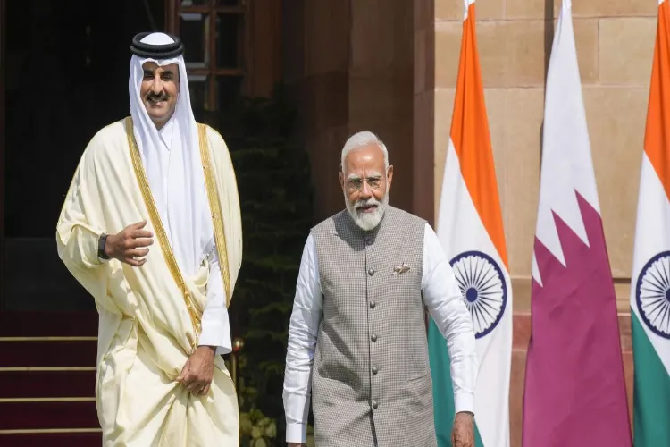 وزیر اعظم مودی کی قطر کے امیر سے گفتگو