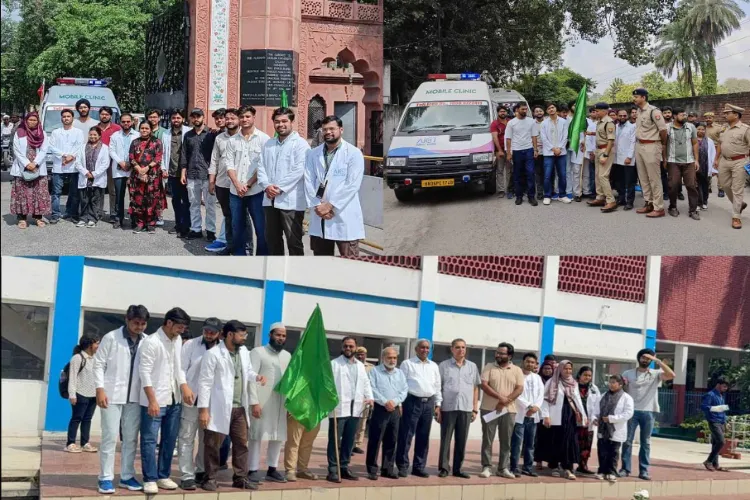 اے ایم یو کی میڈیکل ٹیم،پنجاب میں سیلاب راحت مشن پر