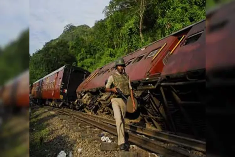 آسام: ریلوے ٹریک پر زور دار دھماکہ