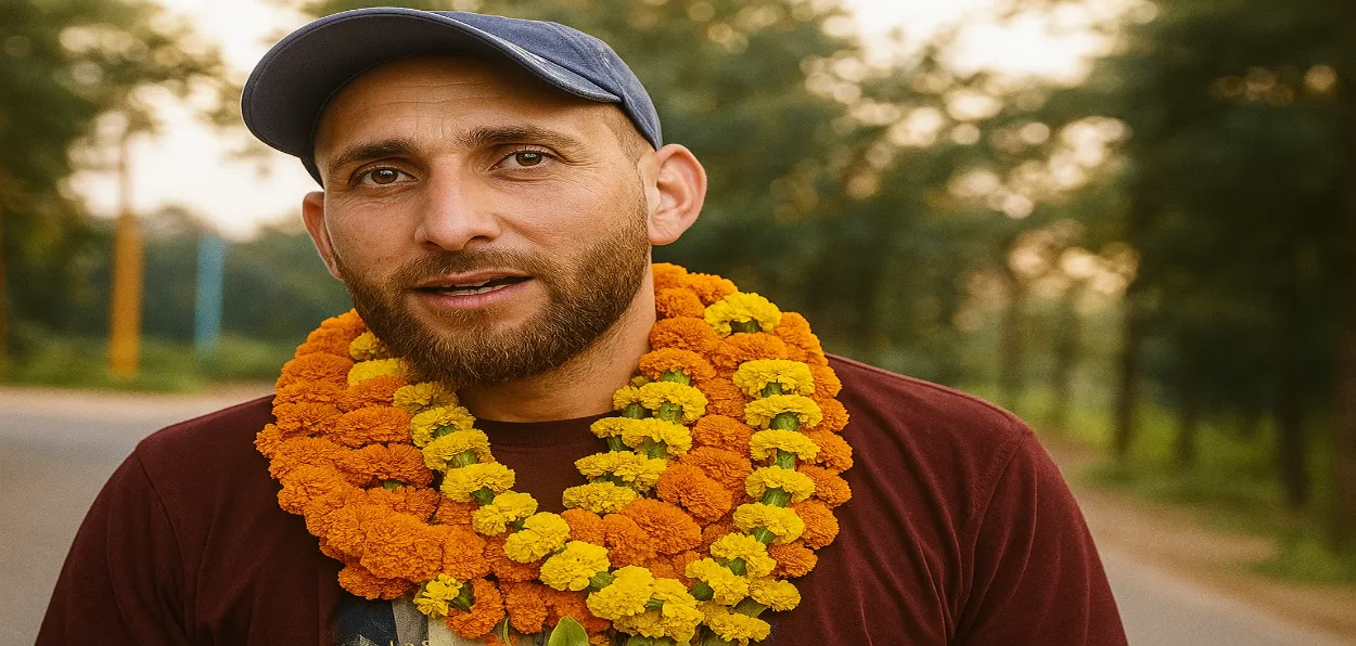 پہلگام کا مسیحا ۔ نزاکت علی کا چھتیس گڑھ کے چرمری میں زبردست استقبال 