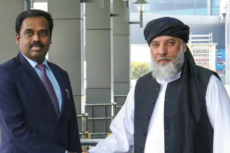 طالبان کے وزیرتجارت کا ہندوستان میں استقبال