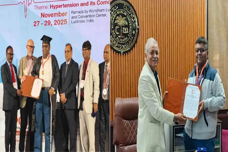 اے ایم یو کے ڈاکٹر تنوج ماتھر کو انڈین سوسائٹی آف ہائپرٹینشن کی فیلوشپ سے نوازا گیا
