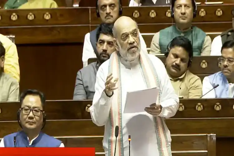 وندے ماترم:امت شاہ نے پنڈت نہرو کے کردار پر سوال اٹھائے