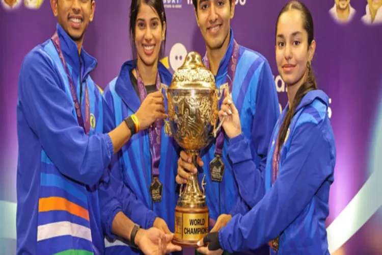 ٹیم انڈیا نے تاریخ رقم کی، پہلا اسکواش ورلڈ کپ ٹائٹل جیتا