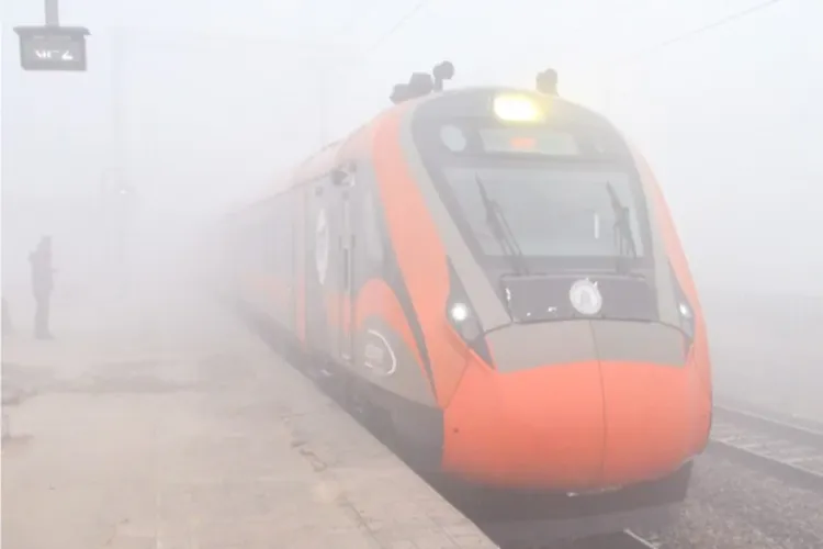 دھند کی وجہ سے  110 ٹرینیں تاخیر کا شکار