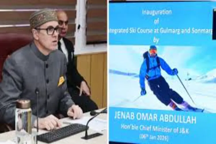 عمر عبداللہ نے کشمیر میں دو ہفتے کے سکی ٹریننگ کورس کا افتتاح کیا