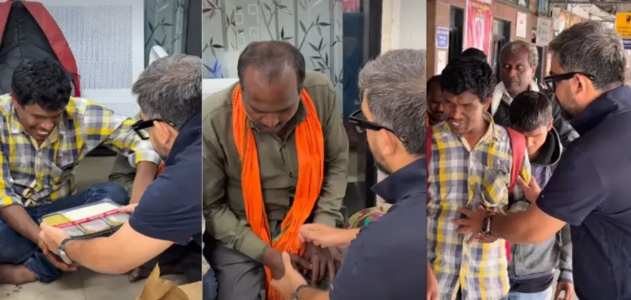 ریل نہیں ریئل ہیرو حسین منصوری نے پونے کے نابینا طلبہ کے دل جیت لیے