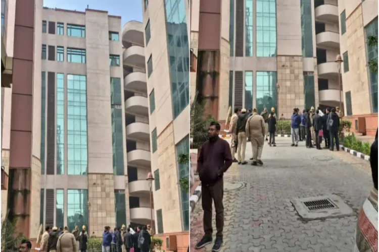 دہلی : ساکیت کورٹ کی عمارت سے شخص نے لگائی چھلانگ