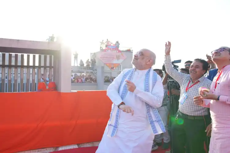 امیت شاہ نے تیسرے بین الاقوامی پتنگ میلے کا افتتاح کیا