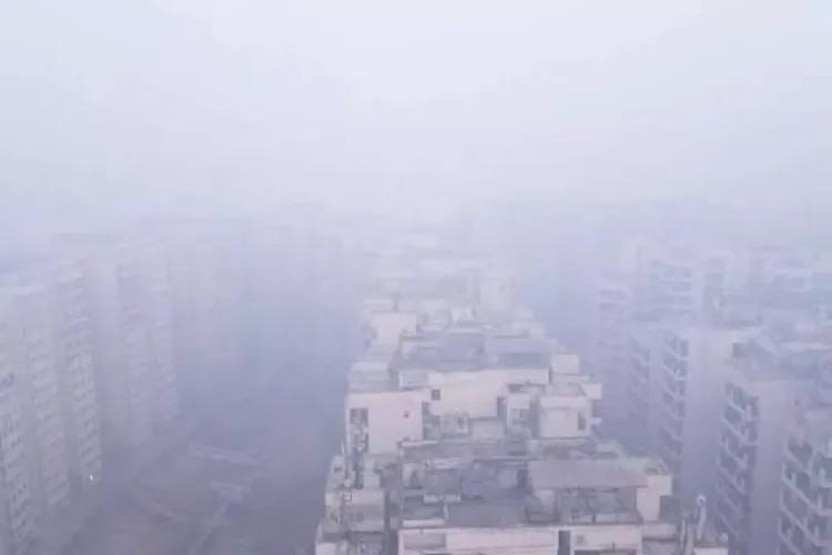 دہلی ایک بار پھر آلودگی کی لپیٹ میں۔ سرد لہر اور کہرے کے دوران اے کیو آئی 439 