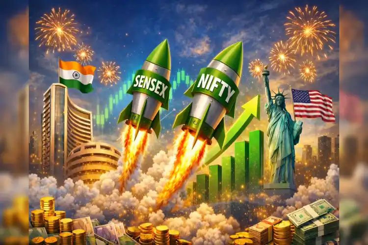 ہند-امریکہ تجارتی معاہدے پر شیئر بازار میں جشن