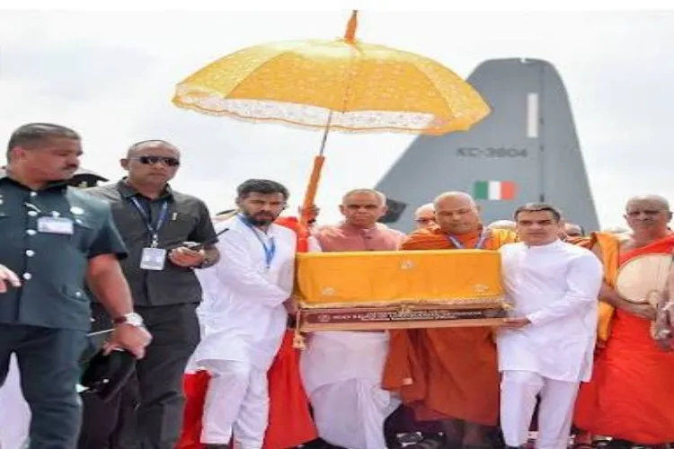 ہماری قومیں گہرے تہذیبی اور روحانی رشتوں سے جڑی ہوئی ہیں سری لنکا میں مقدس دیونیموری آثار کی نمائش پر وزیر اعظم مودی کا بیان