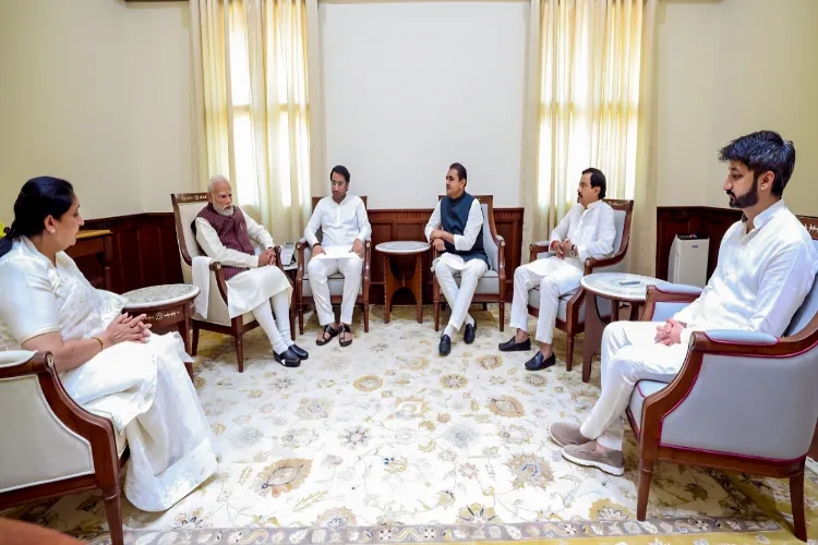 مہاراشٹر کی ڈپٹی وزیر اعلیٰ سنیترا پوار نے  مودی، شاہ سے ملاقات کی