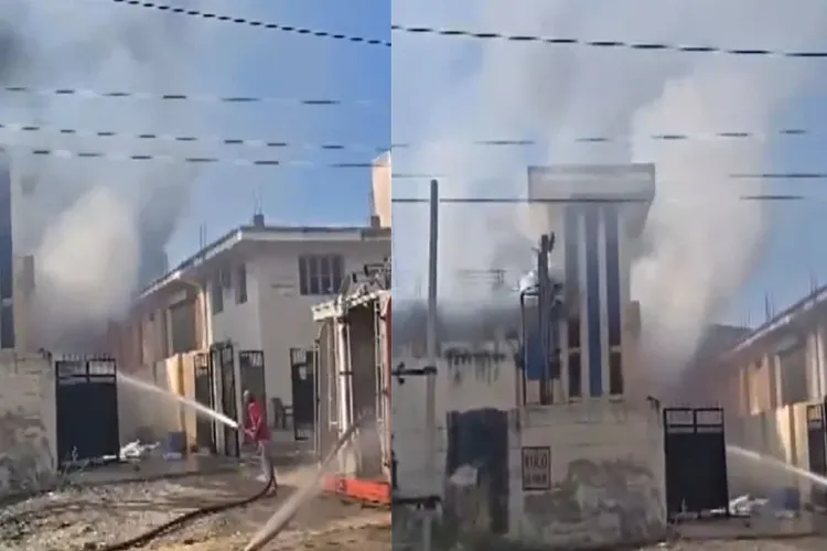 راجستھان: کیمیکل فیکٹری میں زبردست آگ کے بعد دھماکہ