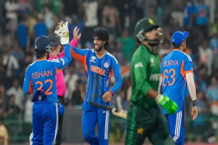  ٹی 20ورلڈ کپ-ہندوستان پھر ثابت ہوا سوا سیر ،پاکستان نے کی ایک بار پھر خود سپردگی 