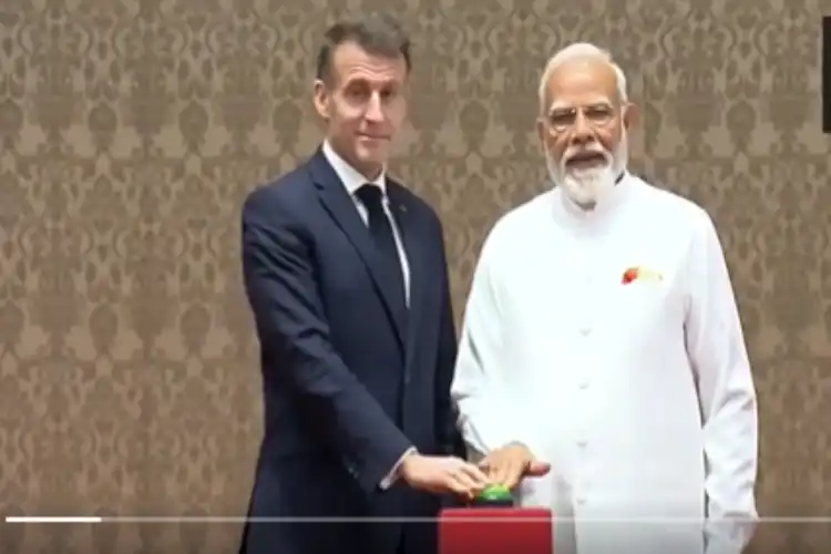 فرانسیسی صدر کے ساتھ مشترکہ پریس کانفرنس میں وزیرِ اعظم نریندر مودی کا اہم بیان