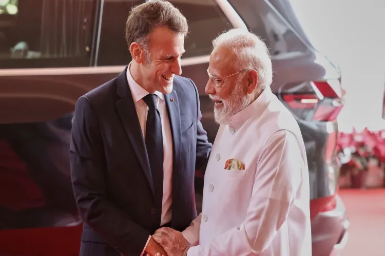 فرانسیسی صدر میکرون نے ہندوستان کے دورے کو یادگار قرار دیا