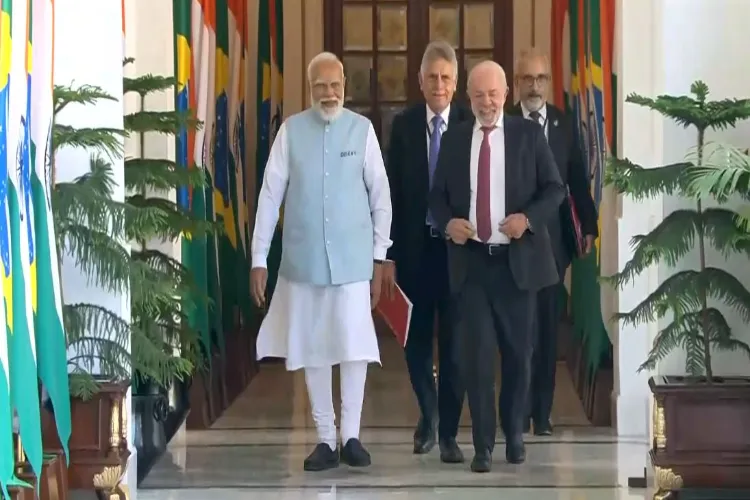 مودی نے برازیل کے صدرلولا دا سلوا سے ملاقات کی