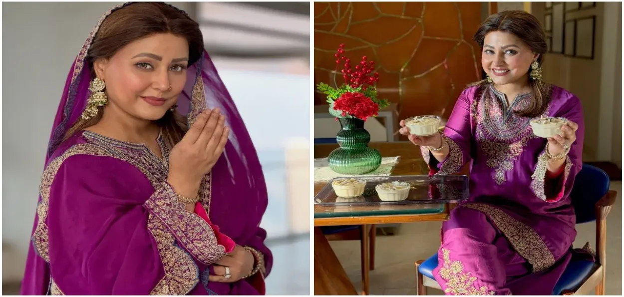 حنا خان نے رمضان میں بنائی اسپیشل فرنی