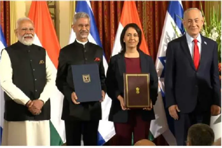 ہندوستان اور اسرائیل کا 27 معاہدوں پر دستخط 