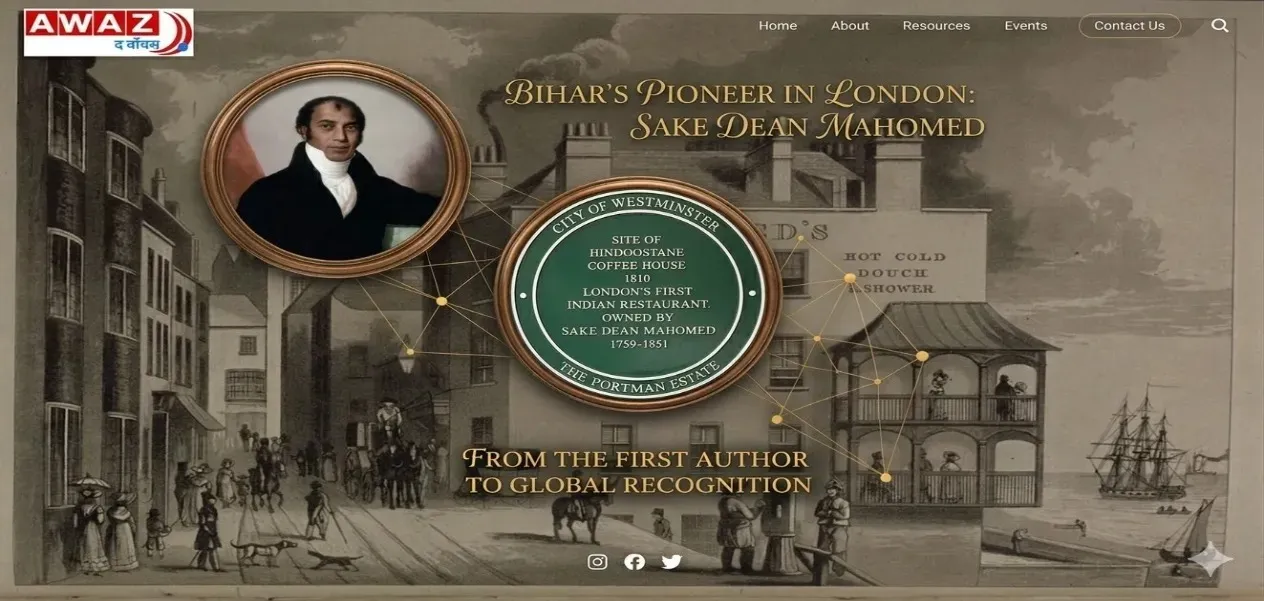  شیخ دین محمد ۔ جنہوں نے برطانیہ میں ہندوستانی چمپی کومتعارف کرایا 