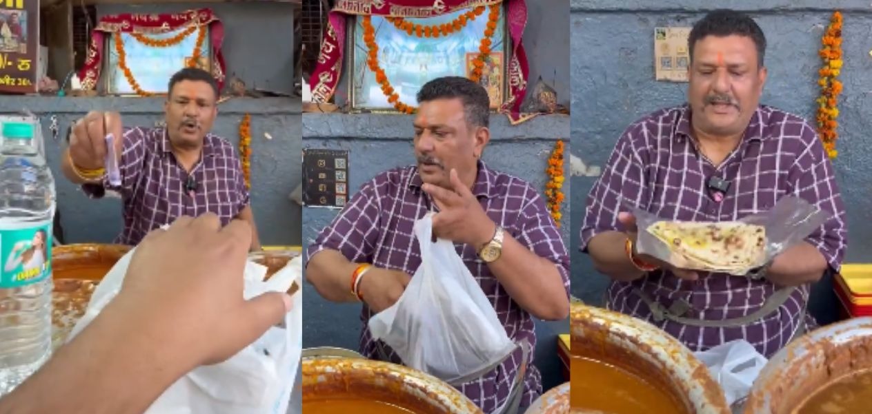 چھوٹی سی مدد بڑا پیغام۔ ہندو دکاندار نے روزہ دار کو کرایا افطار
