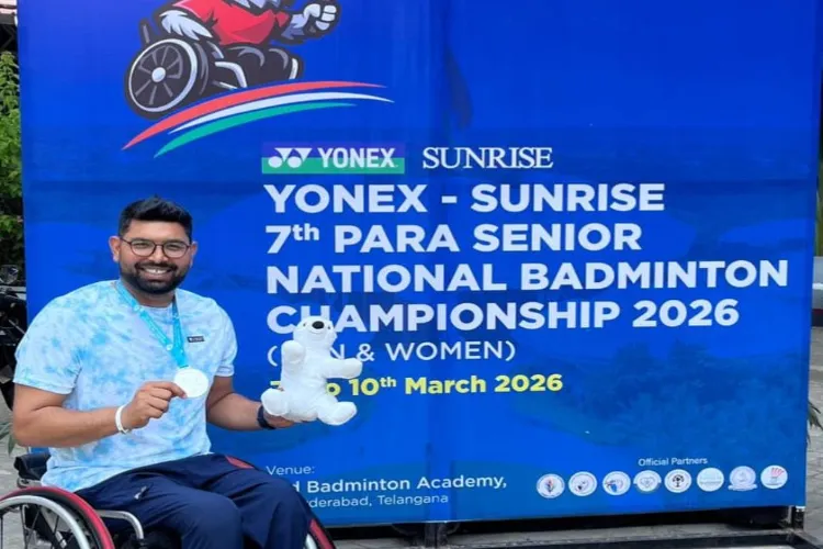 جامعہ ملیہ اسلامیہ : منّا خالد نے قومی پیرا بیڈمنٹن چیمپئن شپ میں سلور میڈل جیتا