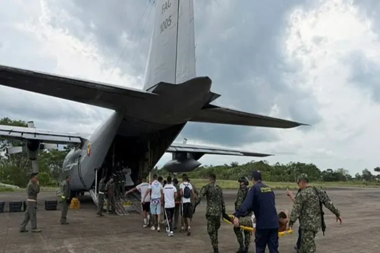 کولمبیا میں فوجی طیارہ گر کر تباہ، 66 افراد ہلاک